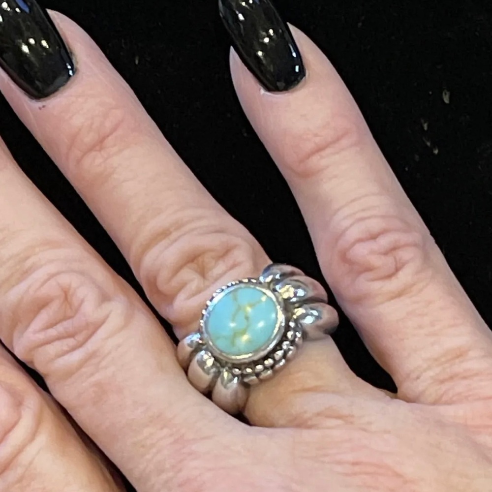 Sterling Turquoise Ring - Picture 8 of 8